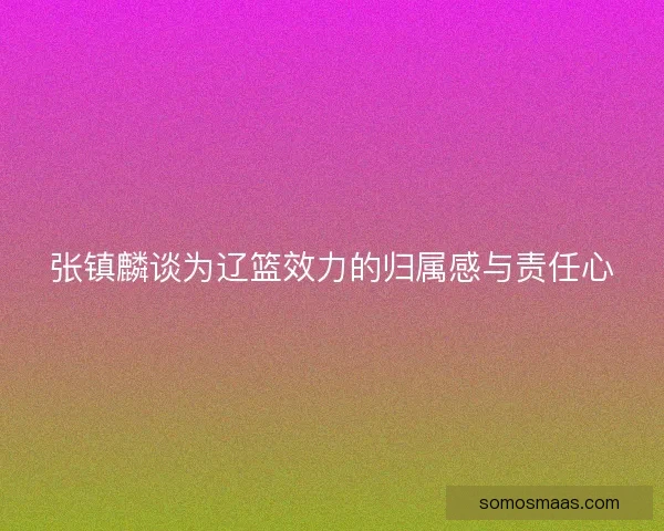 张镇麟谈为辽篮效力的归属感与责任心
